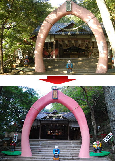 桃太郎神社修復活動
