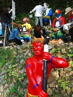 桃太郎神社修復活動