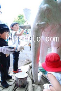 熱海城 修復活動のもよう