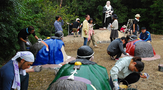 五色園 第9次修復活動のもよう