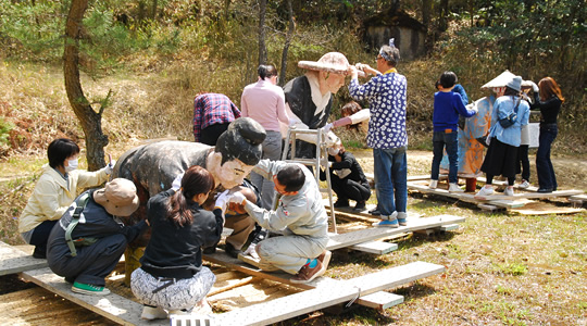 五色園 第10次修復活動のもよう