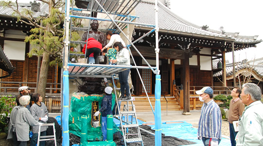 正明寺 蓮如上人像　修復活動のもよう